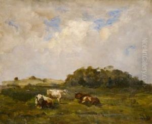 Sand Hills, Gorse And Three Cows Sand Hills, Gorse And Three Cows