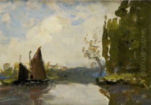 Sailing Boats On A River Sailing Boats On A River