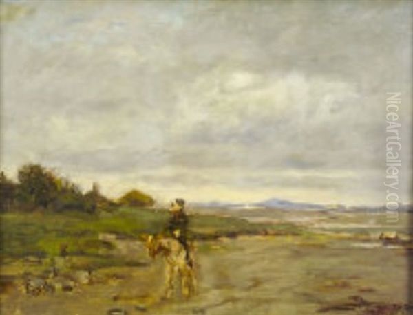Boy On A Donkey - view 1