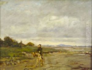 Boy On A Donkey by Nathaniel Hone the Younger