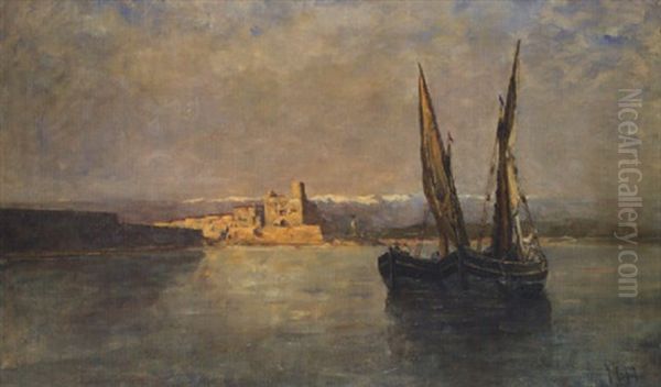 Harbour Scene, Mediterranean - view 1