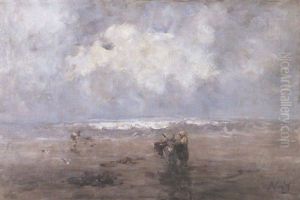 Kelp Gatherers On A Beach Kelp Gatherers On A Beach