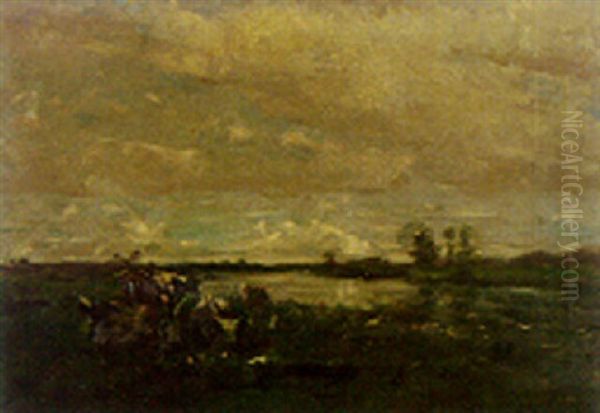 Cattle By A River - view 1