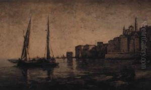 Menton, Evening by Nathaniel Hone the Younger