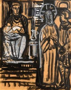 Study For Stained Glass Window At Our Lady's Bower, Athlone by Evie Sydney Hone