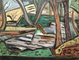 Lake At Marlay 1943 by Evie Sydney Hone