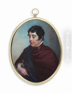 Lord Edward Fitzgerald (1763-1798), In Red Cloak With Dark Blue Draped Sash; Sky Background