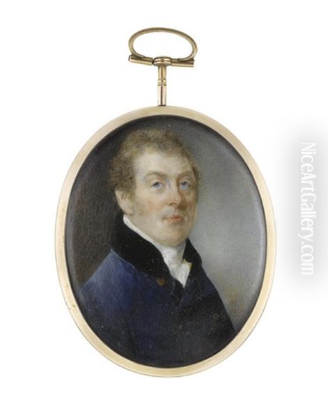 A Portrait Miniature Of A Gentleman - view 1