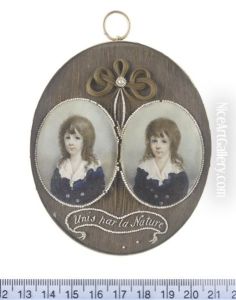 The Twin Sons Of John Toler (pair, Framed Together)