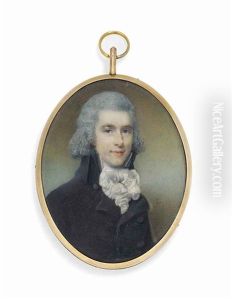 A Young Gentleman, In Dark Coat, Knotted White Cravat