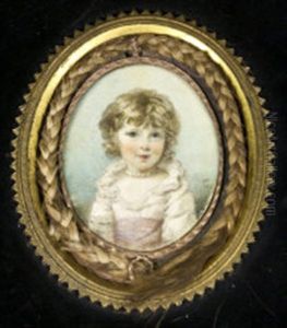 Miniature Of A Young Girl Miniature Of A Young Girl