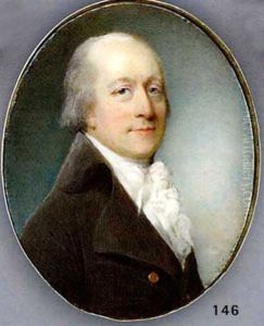 A Gentleman Called Mr. Mullen, In Brown Coat, White Waistcoat And Frilled Cravat, Powdered Hair by Horace Hone