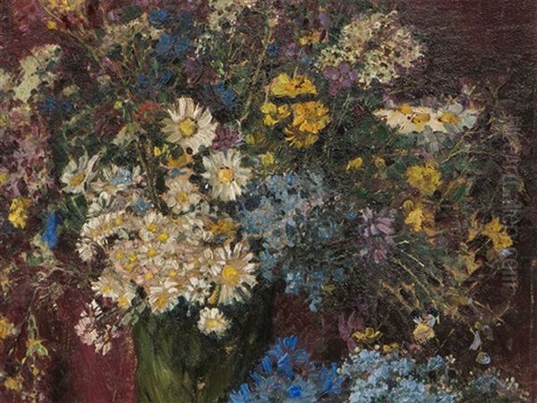 Oil Painting 'floral Still Life" By Rela Honigsmann - view 1