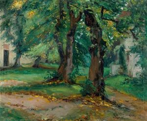 Herbstliche Baume Im Garten by Rela Hoenigsmann