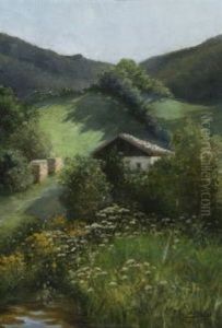 Sommerlandschaft Im Voralpenland by Rela Hoenigsmann