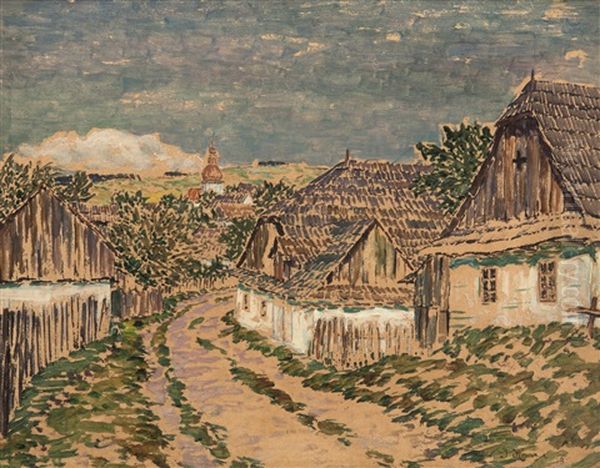 A Road Through A Village - view 1
