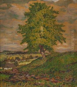Landschaft Mit Baum by Jan Honsa
