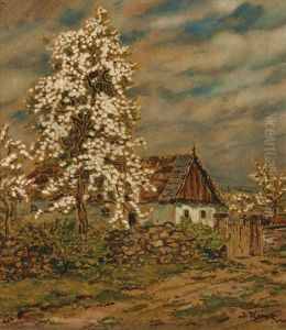 Bluhender Birnbaum