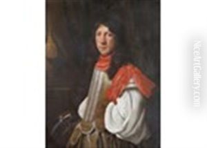 Portrait Of A Gentleman, Traditionally Identified As A Member Of The Van Tuyll Ban Serooskerken Family by Gerrit Van Honthorst