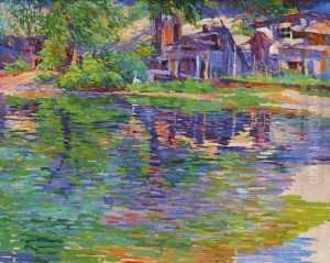 ''along The Delaware River'' by John Pierce Barnes