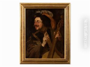 Man With Viola Da Gamba by Gerrit Van Honthorst
