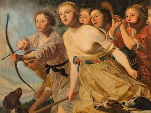 Diana On The Hunt by Gerrit Van Honthorst