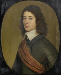 Portrait Of A Gentleman, Traditionally Identified As Sir Harry Vane The Younger, Half-length, In Armour With A Red Sash