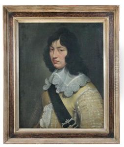 Portrait Of An Officer, Half Length, In A Buff Jacket With Sash And Buckle