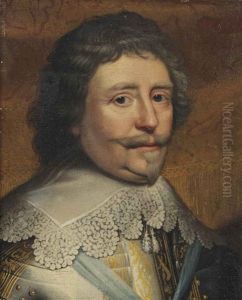 Portrait Of Frederik Hendrik (1584-1647), Prince Of Oranje, Bust-length, In Armour With A White Lace Collar