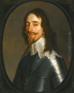 Portrait Of King Charles I, Half Length, Wearing Armour