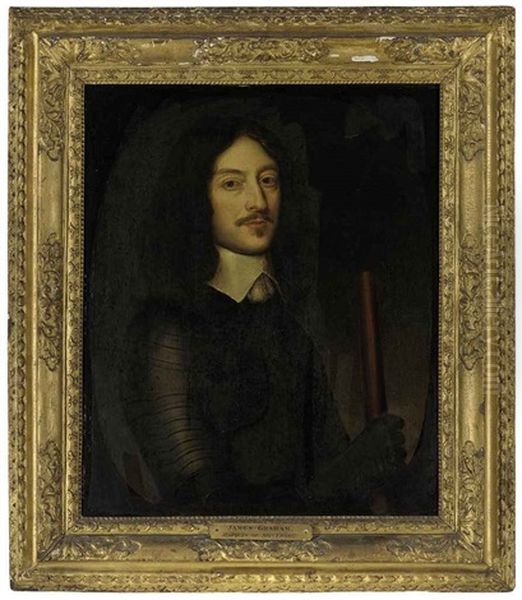 Portrait Of James Graham, 1st Marquess Of Montrose, In Armor, Holding A Baton Of Command - view 1