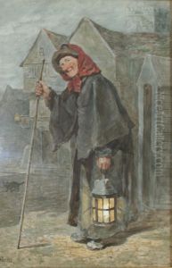 Old Lady With A Lantern