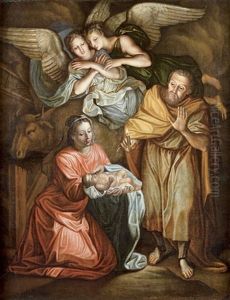 La Nativite by Gerrit Van Honthorst