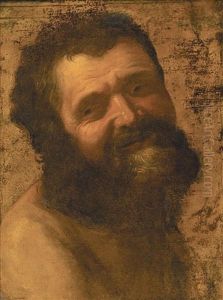 Portrait Of A Bearded Man Laughing by Gerrit Van Honthorst