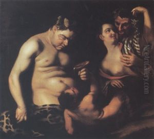 L'ivresse De Bacchus by Gerrit Van Honthorst