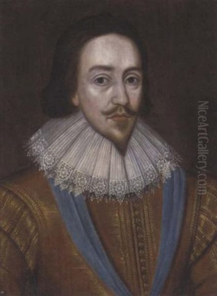 Portrait Of Georges Villiers, Duke Of Buckingham In A Gold Doublet And Lace Ruff - view 1