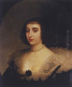 Bildnis Einer Jungen Dame Mit Perlenkette by Gerrit Van Honthorst