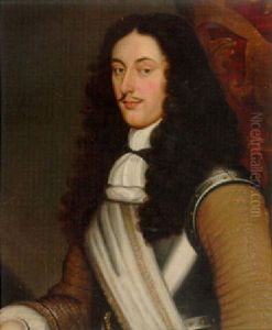 Portrait Of Prince William Of Orange, Half-length, In A Coat And Breast-plate With Sash by Gerrit Van Honthorst