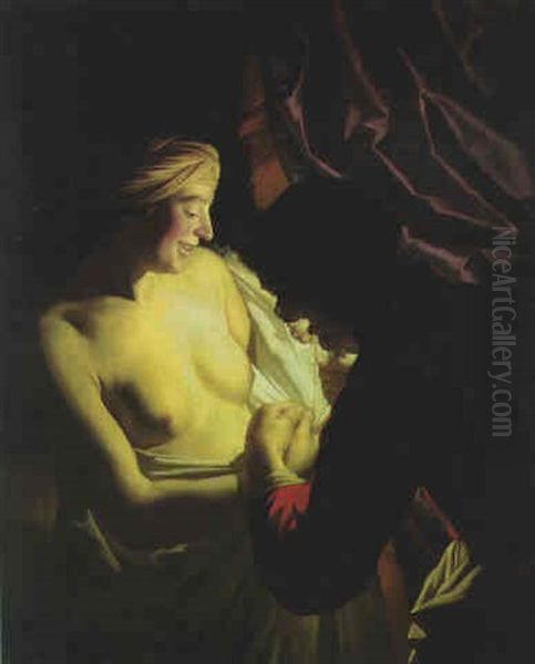 A Young Woman And Her Maid - view 1