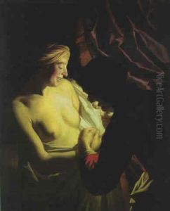 A Young Woman And Her Maid