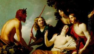 Pan Presenting Grapes To A Party Of Young Men And Women, The Children Of Frederik V Of The Palatinate (?) Dressed As Olympian Gods Pan Presenting Grapes To A Party Of Young Men And Women, The Children Of Frederik V Of The Palatinate (?) Dressed As Olympian Gods