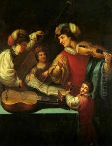 Das Hauskonzert by Gerrit Van Honthorst