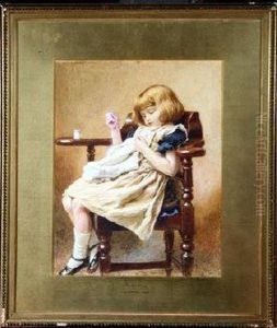 Industry: Study Of A Child Sewing