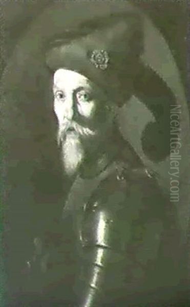 Portrait Of A Bearded Gentleman, Bust Length, Wearing Armour - view 1