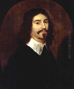 A Portrait Of A Gentleman Wearing A Black Suit With White Collar