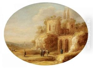 Romische Ruinenlandschaft Mit Christus, Der Die Blinden Heilt