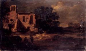 Paysage Aux Ruines Avec Des Bergers by Charles Cornelisz de Hooch