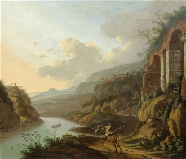 Weite Landschaft Mit Reiter - view 1