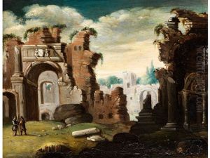 Kleine, Romische Ruinenlandschaft by Horatius de Hooch