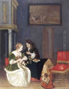 Le Repas Galant by Pieter De Hooch